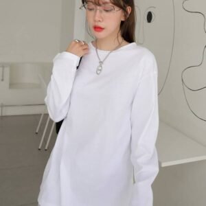 DAZY Solid Drop Shoulder Tee