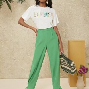 Fruit & Letter Graphic Drop Shoulder Tee