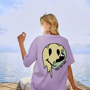 Slogan & Expression Print Drop Shoulder Tee